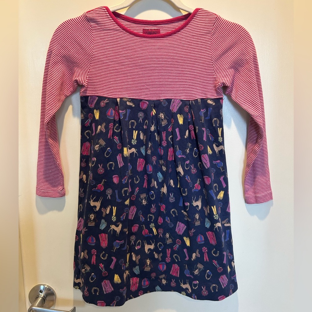 JOULES KIDS HORSE DRESS SIZE 7-8